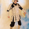 Wellpappe Samurai-Kostüm für die Jubiläumsfeier der Wellpappenwerk Karl Eichhorn
